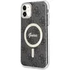 Image de Guess GUHMN61H4STK iPhone 11 6.1" noir/black hardcase 4G MagSafe (Apple iPhone 11), Coque pour téléphone portable, Noir