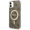 Image de Guess GUHMN61H4STW iPhone 11 6.1" marron/brun hardcase 4G MagSafe (Apple iPhone 11), Coque pour téléphone portable, Marron