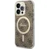 Image de Guess GUHMP14LH4STW iPhone 14 Pro 6.1" marron/brun hardcase 4G MagSafe (Apple iPhone 14 Pro), Coque pour téléphone portable, Marron