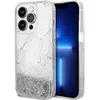 Image de Guess GUHCP14LLCSGSGH iPhone 14 Pro 6.1" blanc/blanc hardcase Liquid Glitter Marble (Apple iPhone 14 Pro), Coque pour téléphone portable, Blanc