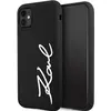 Image de Karl Lagerfeld KLHCN61SKSVGK iPhone 11 / Xr 6.1" czarny/black Hardcase Silicone Signature (Apple iPhone 11, Apple iPhone XR), Coque pour téléphone portable, Noir