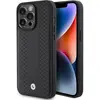 Image de BMW BMHCP15L22RFGK iPhone 15 Pro 6.1" czarny/black Motif en cuir Diamond (Apple iPhone 15 Pro), Coque pour téléphone portable, Noir