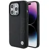 Image de BMW BMHCP15L22RDPK iPhone 15 Pro 6.1" czarny/black étui rigide en cuir texturé et à rayures (Apple iPhone 15 Pro), Coque pour téléphone portable, Noir