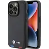 Image de BMW BMHCP15L22PTDK iPhone 15 Pro 6.1" czarny/black Tampon en cuir tricolore (Apple iPhone 15 Pro), Coque pour téléphone portable, Noir