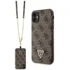 Image de Guess GUHCN61P4TDSCPW iPhone 11 / Xr 6.1" br zowy/brown hardcase Crossbody 4G Metal Logo (Apple iPhone 11, Apple iPhone XR), Coque pour téléphone portable, Marron