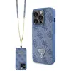 Image de Guess GUHCP15LP4TDSCPB iPhone 15 Pro 6.1" niebieski/blue hardcase Crossbody 4G Metal Logo (Apple iPhone 15 Pro), Coque pour téléphone portable, Bleu