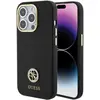 Image de Guess GUHCP15XM4DGPK iPhone 15 Pro Max 6.7" czarny/black hardcase Silicone Logo Strass 4G (Apple iPhone 15 Pro Max), Coque pour téléphone portable, Noir