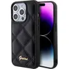 Image de Guess GUHCP15XPSQSQSK iPhone 15 Pro Max 6.7" czarny/black hardcase matelassé Metal Logo (Apple iPhone 15 Pro Max), Coque pour téléphone portable, Noir