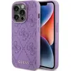 Image de Guess GUHCP15LP4EPMU iPhone 15 Pro 6.1" fioletowy/light purple hardcase Leather 4G Stamped (Apple iPhone 15 Pro), Coque pour téléphone portable, Violet