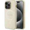 Image de Guess GUHMP15XPSAHMCB iPhone 15 Pro Max 6.7" z oty/gold hardcase Saffiano MagSafe (Apple iPhone 15 Pro Max), Coque pour téléphone portable, Or