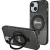 Image de Guess GUHMP15SHRSGSK iPhone 15 6.1" czarny/black hardcase Ring Stand Script Glitter MagSafe (Apple iPhone 15), Coque pour téléphone portable, Noir
