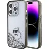 Image de Karl Lagerfeld KLHCP15XLKCNSK iPhone 15 Pro Max 6.7" étui rigide transparent paillettes liquides Choupette (Apple iPhone 15 Pro Max), Coque pour téléphone portable, Transparent