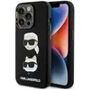 Image de Karl Lagerfeld KLHCP15LSDHKCNK iPhone 15 Pro 6.1" czarny/black Silicone Tête Karl&Choupette (Apple iPhone 15 Pro), Coque pour téléphone portable, Noir