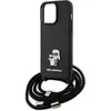 Image de Karl Lagerfeld KLHCP15XSAKCPSK iPhone 15 Pro Max 6.7" étui rigide czarny/black Crossbody Saffiano Metal (Apple iPhone 15 Pro Max), Coque pour téléphone portable, Noir