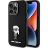 Image de Karl Lagerfeld KLHCP15LSMHKNPK iPhone 15 Pro 6.1" czarny/black Silicone Ikonik Metal Pin (Apple iPhone 15 Pro), Coque pour téléphone portable, Noir