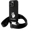 Image de Karl Lagerfeld KLHCP15XSCBSCNK iPhone 15 Pro Max 6.7" étui rigide czarny/black Crossbody Silicone Choup (Apple iPhone 15 Pro Max), Coque pour téléphone portable, Noir