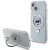 Image de Karl Lagerfeld KLHMP15SHMRSCHH iPhone 15 6.1" bia y/white hardcase Ring Stand Tête de Choupette MagSafe (Apple iPhone 13, Apple iPhone 14, Apple iPhone 15), Coque pour téléphone portable, Blanc
