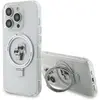Image de Karl Lagerfeld KLHMP13LHMRSKCH iPhone 13 Pro / 13 6.1" bia y/white hardcase Ring Stand Karl&Choupett (Apple iPhone 13, Apple iPhone 13 Pro), Coque pour téléphone portable, Blanc