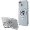 Image de Karl Lagerfeld Coque et Choupette gel laqué avec anneau métallique de support amovible intégré et Magsafe (Apple iPhone 13, Apple iPhone 14, Apple iPhone 15), Coque pour téléphone portable, Transparent