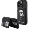 Image de Karl Lagerfeld KLHCP15LSAKKNSCK iPhone 15 Pro 6.1" czarny/black hardcase Saffiano Cardslots and Stan (Apple iPhone 15 Pro), Coque pour téléphone portable, Noir