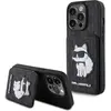 Image de Karl Lagerfeld KLHCP15LSAKCNSCK iPhone 15 Pro 6.1" czarny/black hardcase Saffiano Cardslots and Stan (Apple iPhone 15 Pro), Coque pour téléphone portable, Noir