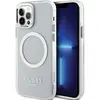 Image de Guess GUHMP12MHTRMS iPhone 12/12 Pro 6.1" srebrny/silver hard case Metal Outline Magsafe (Apple iPhone 12), Coque pour téléphone portable, Argent