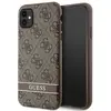 Image de Guess GUHCN61P4SNW iPhone 11 / Xr br zowy/brown hardcase 4G Stripe (Apple iPhone 11), Coque pour téléphone portable, Marron