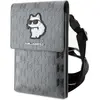 Image de Karl Lagerfeld Torebka KLWBSAKHPCG srebrny/argent Monogram Saffiano Choupette (Apple iPhone 12, Apple iPhone 12 mini, Apple iPhone 12 Pro, Apple iPhone 13, Apple iPhone 13 mini, Apple iPhone 13 Pro), Coque pour téléphone portable, Argent