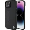 Image de BMW BMHCP15MSLLBK iPhone 15 Plus 6.7" czarny/black Tampon en cuir chaud (Apple iPhone 15 Plus), Coque pour téléphone portable, Noir