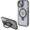 Image de Ferrari FEHMP15SUSCAH iPhone 15 6.1" transparent hardcase Ring Stand 2023 Collection MagSafe (Apple iPhone 13, Apple iPhone 14, Apple iPhone 15), Coque pour téléphone portable, Transparent