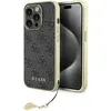 Image de Guess GUHCP15LGF4GGR iPhone 15 Pro 6.1" szary/grey hardcase 4G Charms Collection (Apple iPhone 15 Pro), Coque pour téléphone portable, Gris