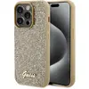Image de Guess GUHCP15LPMSDGSD iPhone 15 Pro 6.1" z oty/gold hardcase Disco Metal Script (Apple iPhone 15 Pro), Coque pour téléphone portable, Or