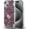 Image de Hello Kitty HKHCP15SHDGPTP iPhone 15 6.1" ró owy/pink hardcase IML Tags Graffiti (Apple iPhone 15), Coque pour téléphone portable, Pink