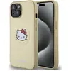 Image de Hello Kitty HKHMP15SPGHCKD iPhone 15 6.1" z oty/or hardcase cuir Kitty Head MagSafe (Apple iPhone 15), Coque pour téléphone portable, Or