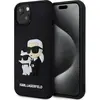 Image de Karl Lagerfeld 3D Rubber Karl et Choupette Case pour iPhone 13 Noir (Apple iPhone 13), Coque pour téléphone portable, Noir