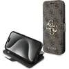 Image de Guess GUBKP15L4GMGBR iPhone 15 Pro 6.1" br zowy/book book 4G Métal Logo (Apple iPhone 15 Pro), Coque pour téléphone portable, Marron