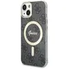 Image de Guess GUHMP15SH4STK iPhone 15 6.1" czarny/black hardcase IML 4G MagSafe (Apple iPhone 15), Coque pour téléphone portable, Noir