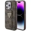 Image de Guess GUHCP15LPGS4TDW iPhone 15 Pro 6.1" br zowy/brown hardcase Grip Stand 4G Triangle Strass (Apple iPhone 15 Pro), Coque pour téléphone portable, Marron