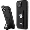 Image de Karl Lagerfeld KLHCP15SGSACHPK iPhone 15 6.1" czarny/black hardcase Gripstand Saffiano Choupette Pin (Apple iPhone 15), Coque pour téléphone portable, Noir