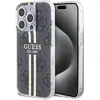 Image de Guess GUHCP15LH4PSEGK iPhone 15 Pro 6.1" czarny/black hardcase IML 4G Gold Stripe (Apple iPhone 15 Pro), Coque pour téléphone portable, Or, Noir