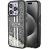Image de Guess GUHCP15LLFCSEGK iPhone 15 Pro 6.1" czarny/black hardcase Liquid Glitter Gold Stripes (Apple iPhone 15 Pro), Coque pour téléphone portable, Or, Noir