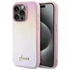 Image de Guess GUHCP14LPSAIRSP iPhone 14 Pro 6.1" ró owy/rose hardcase Saffiano Iridescent Script (Apple iPhone 14 Pro), Coque pour téléphone portable, Rose