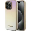 Image de Guess GUHCP15XPSAIRSD iPhone 15 Pro Max 6.7" z oty/gold hardcase Saffiano Iridescent Script (Apple iPhone 15 Pro Max), Coque pour téléphone portable, Or