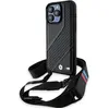 Image de BMW BMHCP15X23PSCCK iPhone 15 Pro Max 6.7" czarny/black hardcase M Edition Carbon Stripe & Strap (Apple iPhone 15 Pro Max), Coque pour téléphone portable, Noir