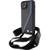 Image de BMW BMHCP15S23PSVTK iPhone 15 / 14 / 13 czarny/black hardcase M Edition carbone Tricolor Lines & Stra (Apple iPhone 13, Apple iPhone 14, Apple iPhone 15), Coque pour téléphone portable, Noir