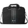 Image de BMW BMCB15COMPVSKL Sac 16" en nylon noir à rayures bleues (16"), Sac pour notebook, Bleu, Noir