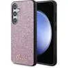 Image de Guess GGUHCMHGGSHU + S926 fioletowy/pourpre hardcase Glitter Script (Samsung Galaxy S24+), Coque pour téléphone portable, Violet