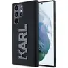 Image de Karl Lagerfeld KLHCS23L3DMBKCK S23 Ultra S918 czarny/black étui rigide 3D Rubber Glitter Logo (Samsung Galaxy S23 Ultra), Coque pour téléphone portable, Noir