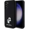Image de Karl Lagerfeld KLHCS23MSMHKCNPK S23+ S916 hardcase czarny/black Silicone Karl&Choupette Metal Pin (Samsung Galaxy S23+), Coque pour téléphone portable, Noir