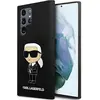 Image de Karl Lagerfeld KLHCS24LSNIKBCK S24 Ultra S928 hardcase czarny/black Silicone Ikonik (Samsung Galaxy S24 Ultra), Coque pour téléphone portable, Noir